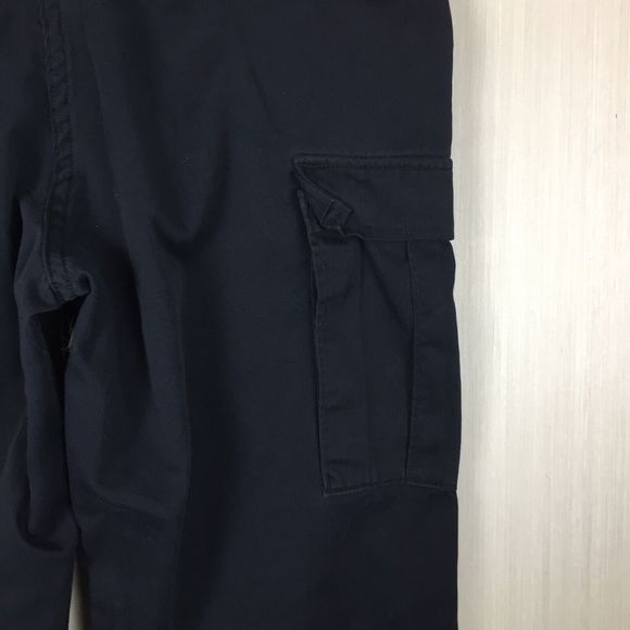 PROPPER Men's Black Cargo Pants 6-Pockets M/L Adjustable Waist Strap Zipper Fly - Picture 7 of 11